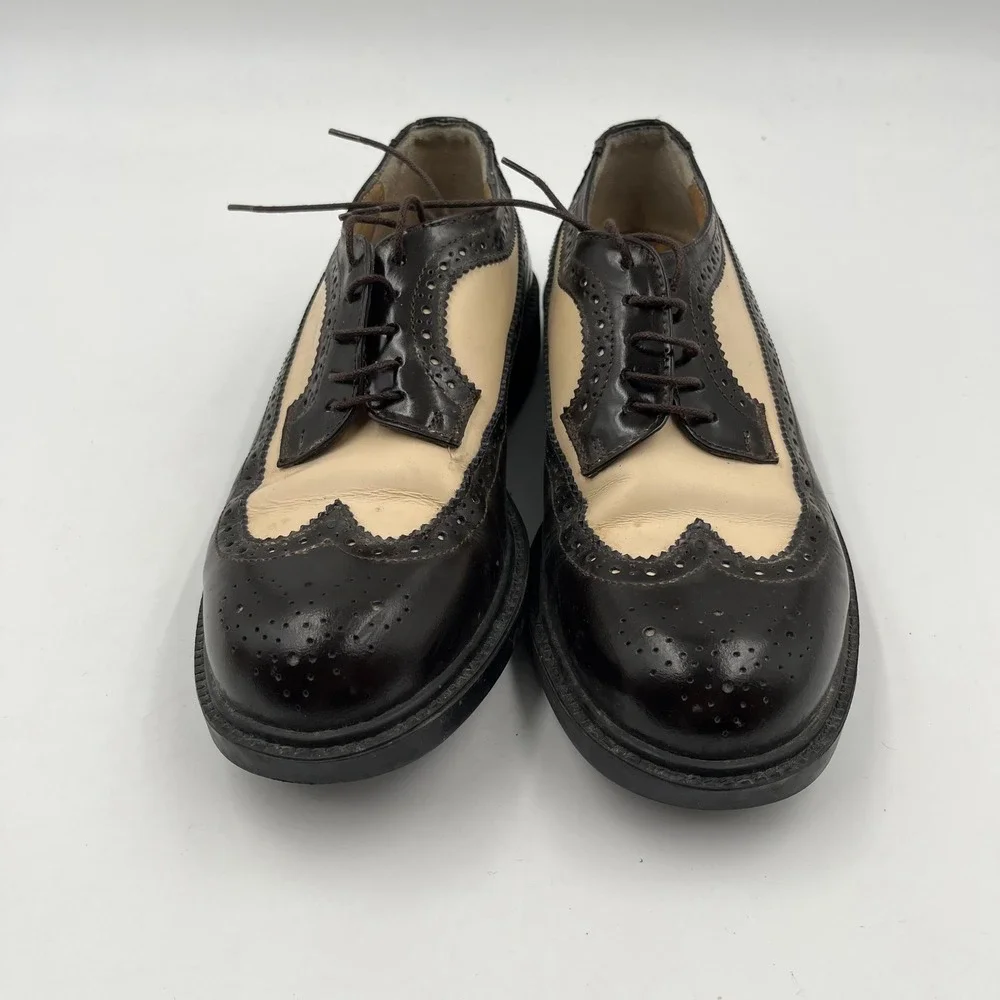 Clifford Wills Men's‎ Two Tone Wingtip Brogues Leather Shoes - Size 38